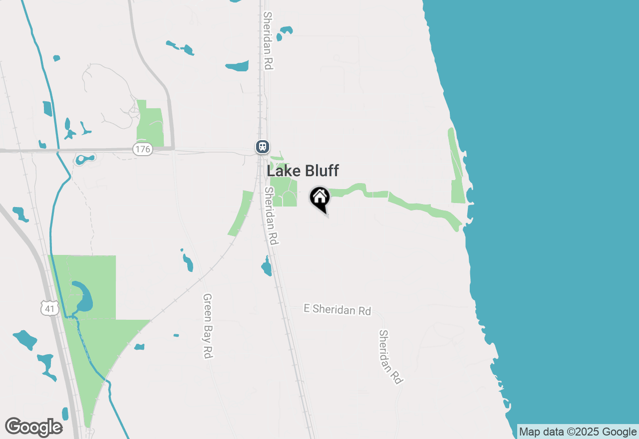 Map of 354 Hirst Court, Lake Bluff, IL 60044