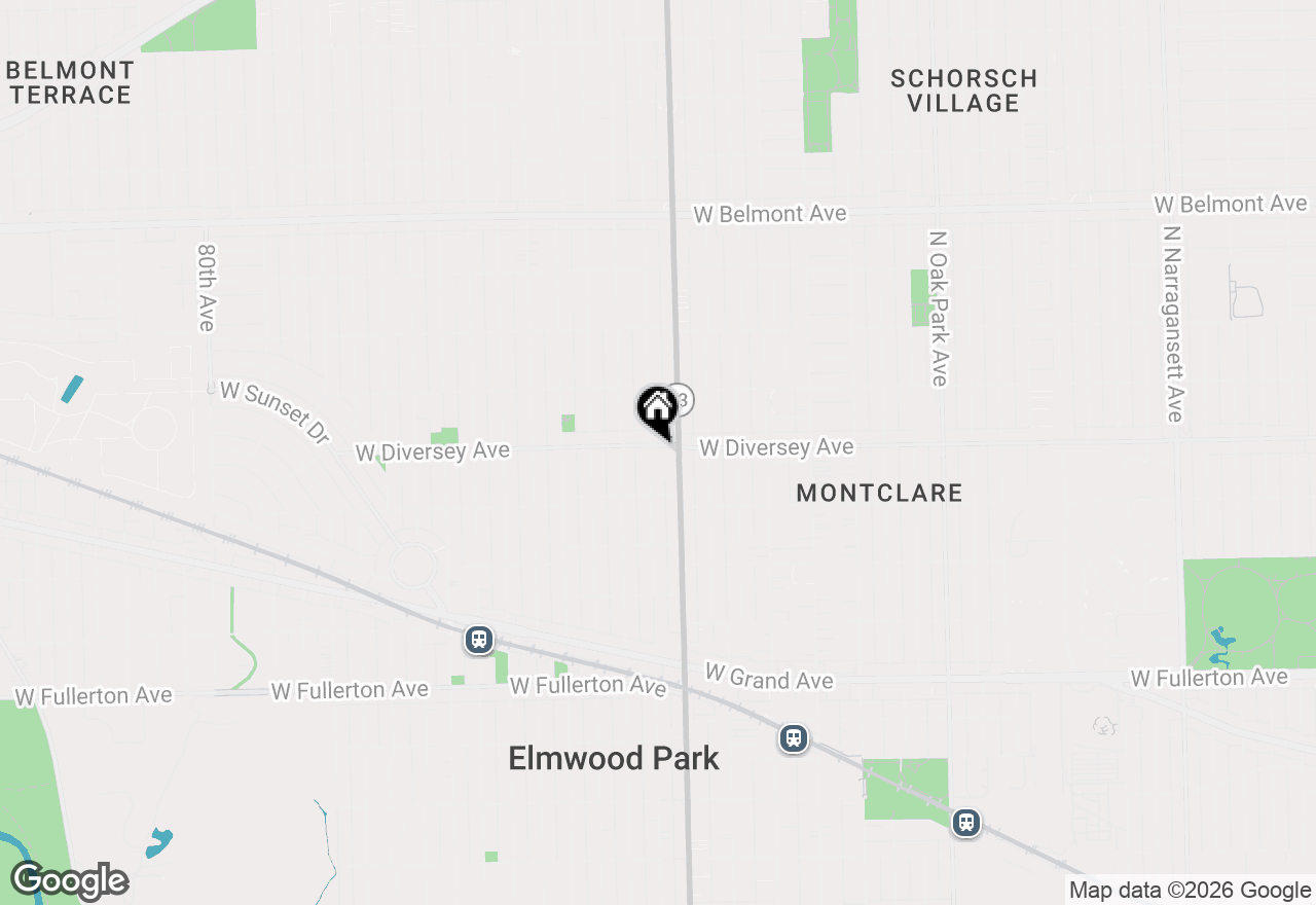 Map of 2743 N 72nd Court, Elmwood Park, IL 60707