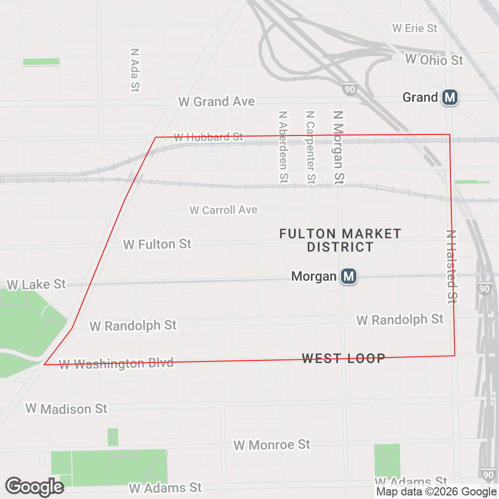 Fulton Market map