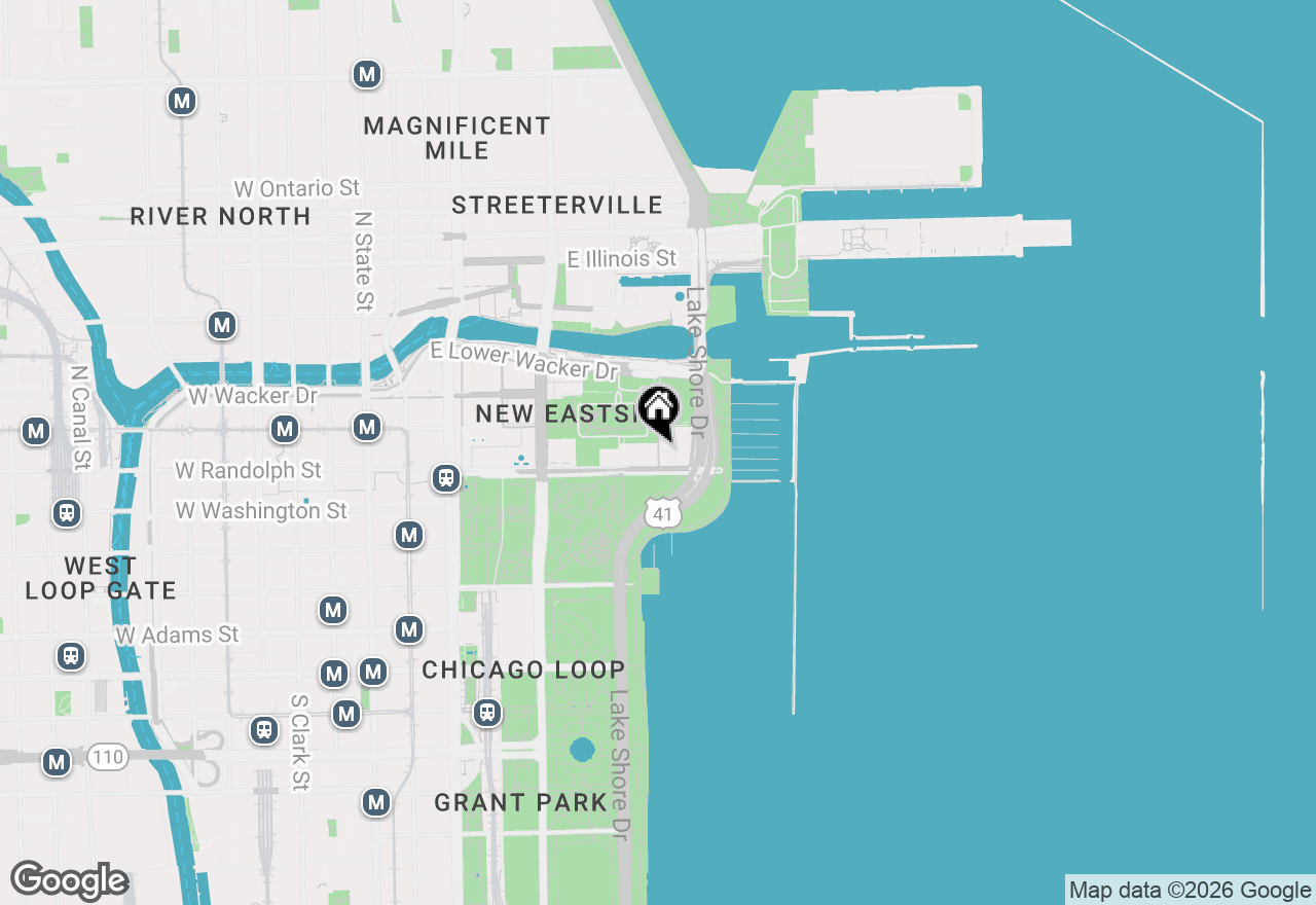 Map of 211 N Harbor Drive #1906, Chicago, IL 60601
