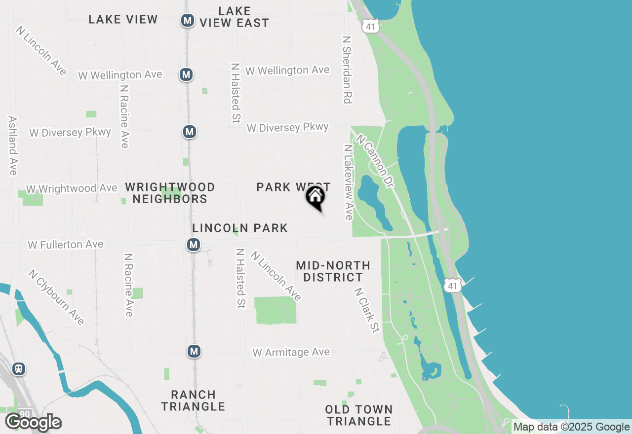 Map of 516 W Arlington Place #802, Chicago, IL 60614