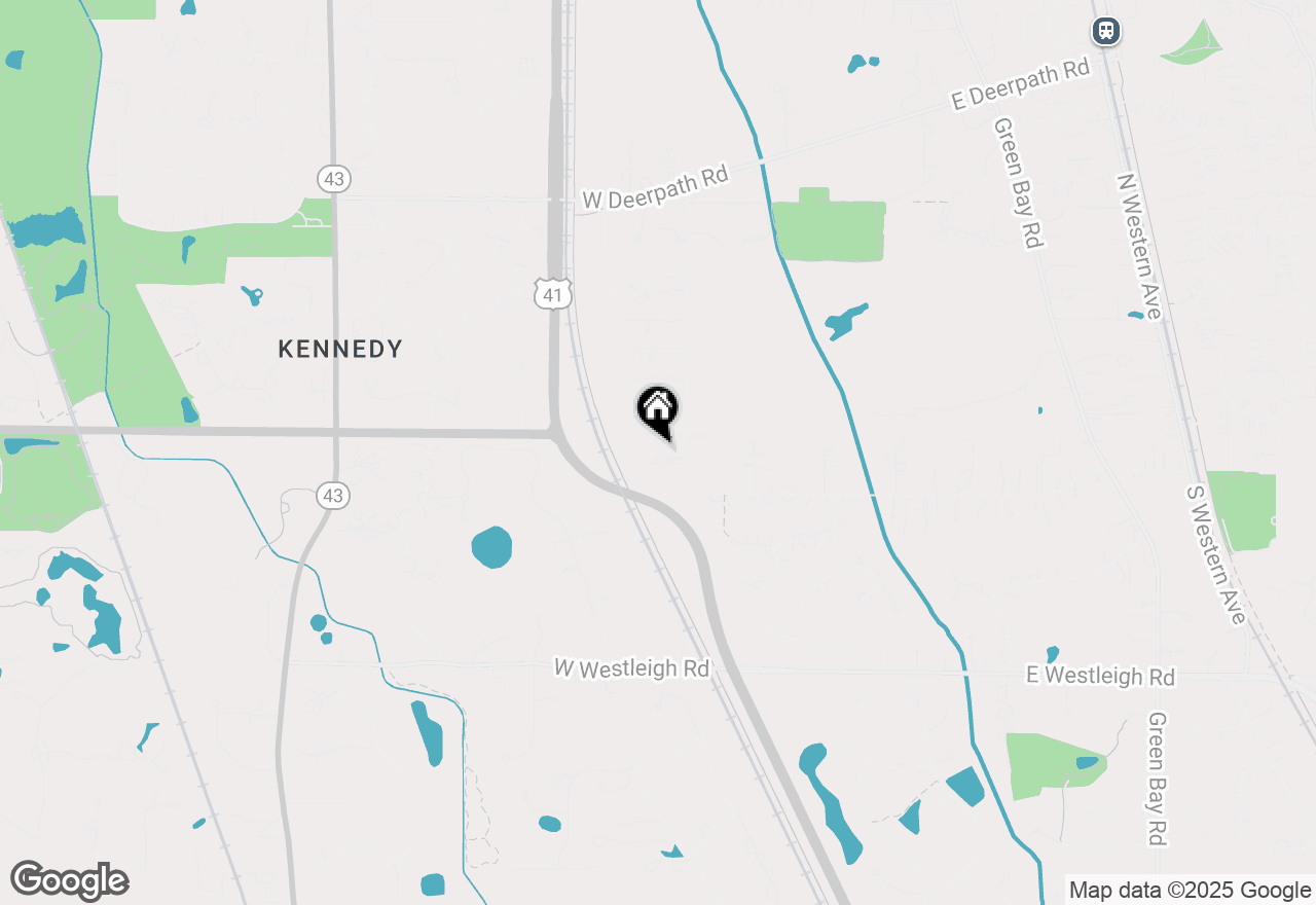 Map of 442 Michigamme Lane, Lake Forest, IL 60045