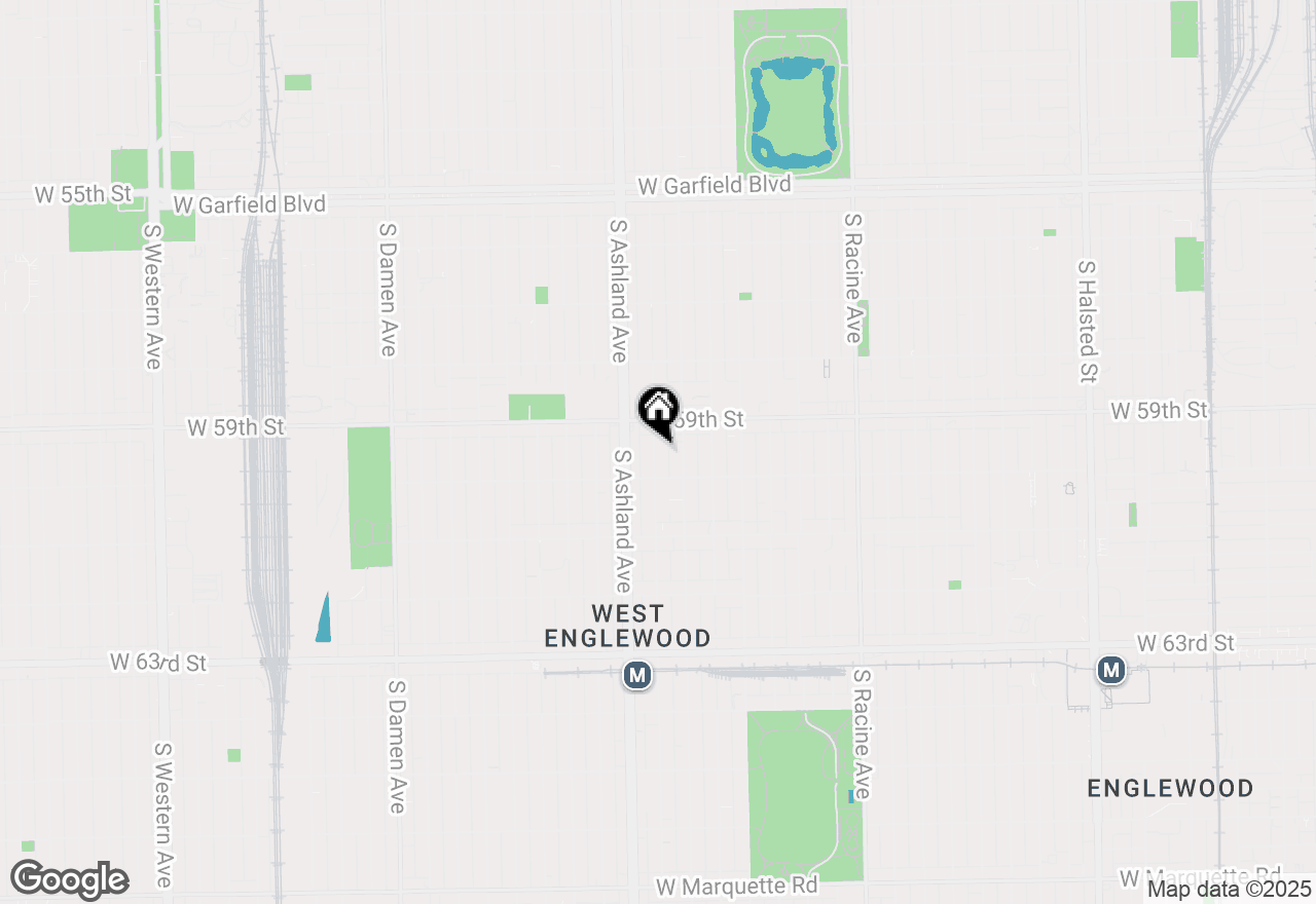 Map of 5935 S Justine Street, Chicago, IL 60636