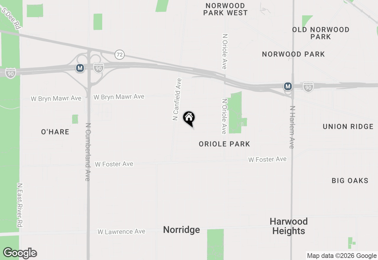 Map of 7805 W Balmoral Avenue, Chicago, IL 60656