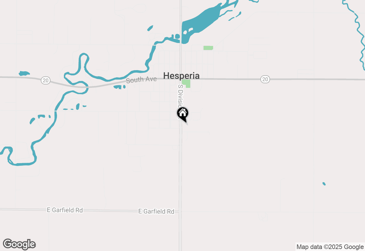 Map of 274 S Division Street, Hesperia, MI 49421