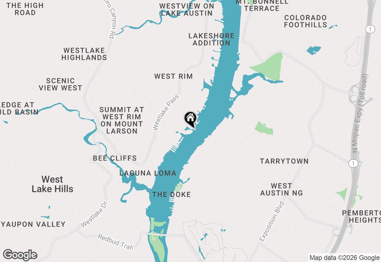 Map of 2419 Westlake Dr, Austin, TX 78746