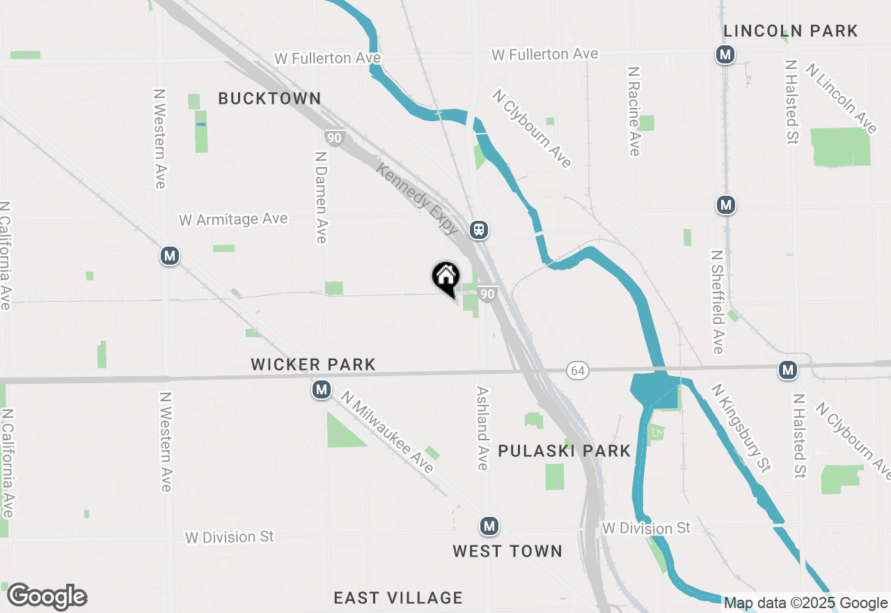 Map of 1737 N Paulina Street #112, Chicago, IL 60622