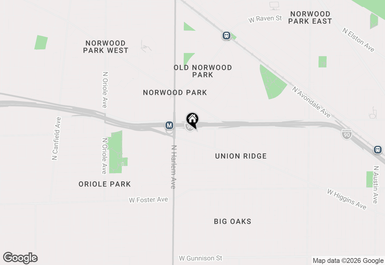 Map of 5517 N Mont Clare Avenue, Chicago, IL 60656