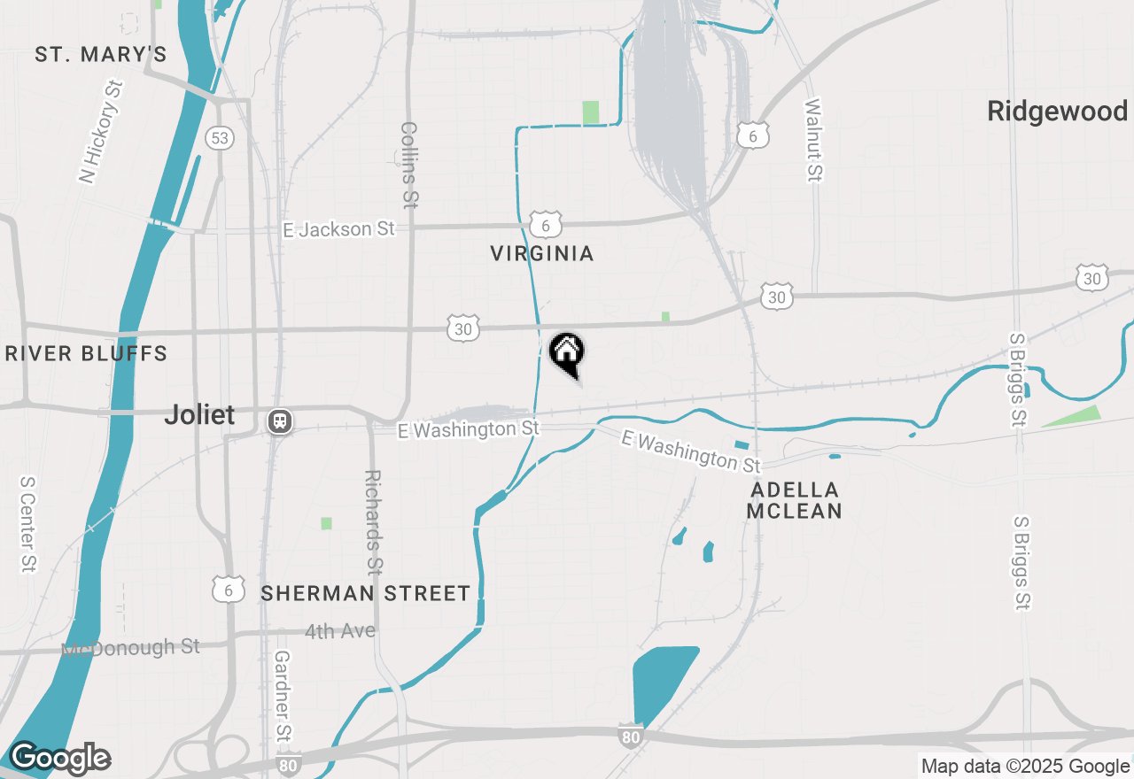 Map of 616 Norton Avenue, Joliet, IL 60432