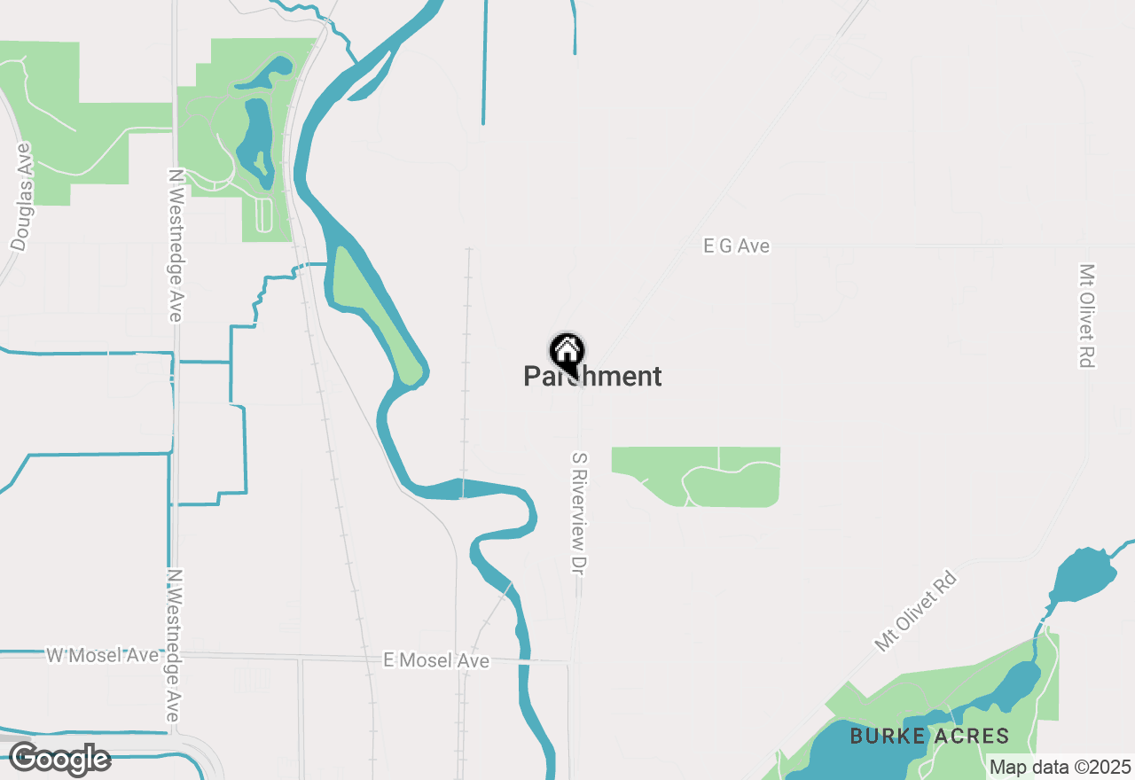 Map of 109 N Riverview Drive, Parchment, MI 49004