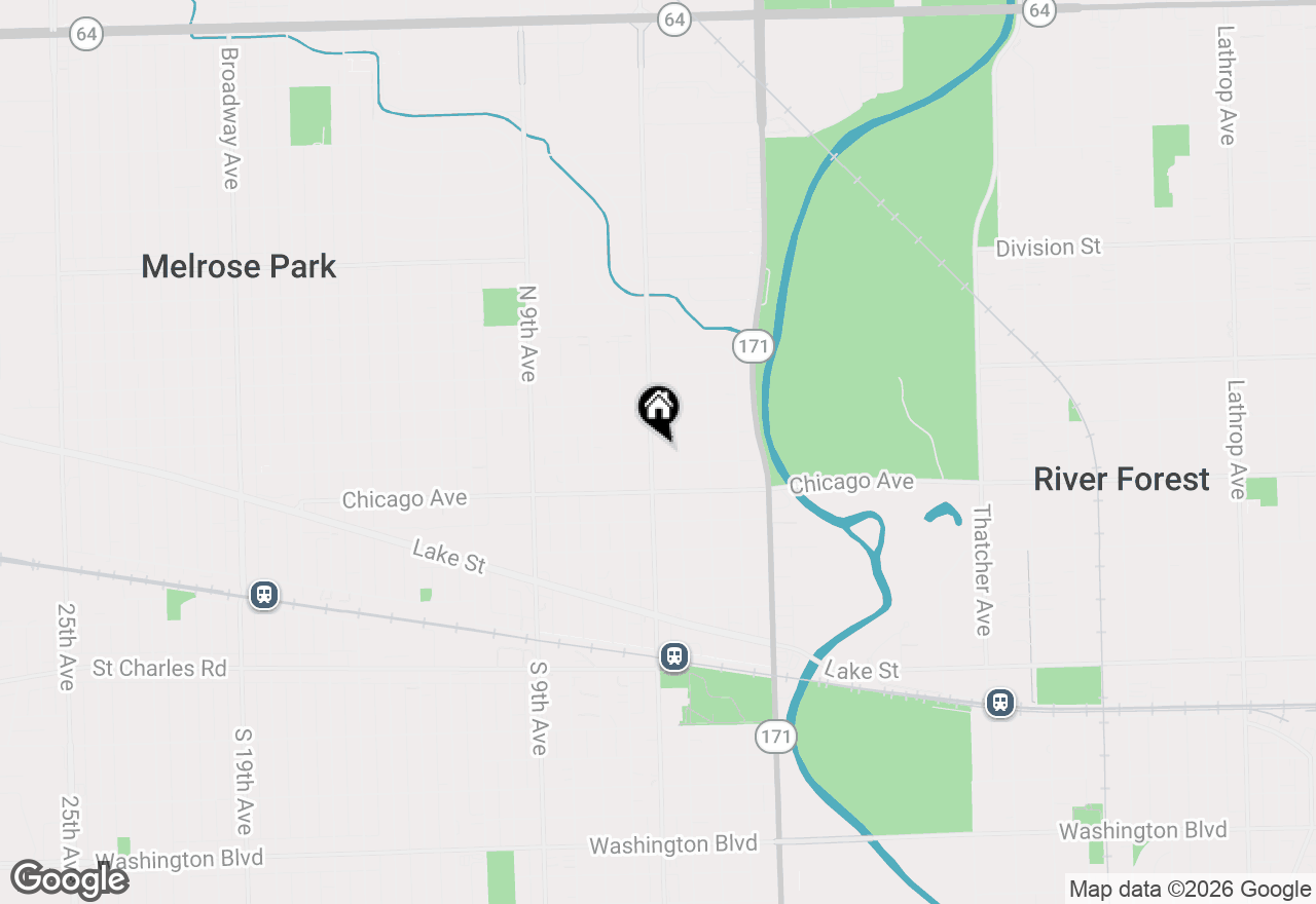 Map of 807 N 5th Avenue, Maywood, IL 60153