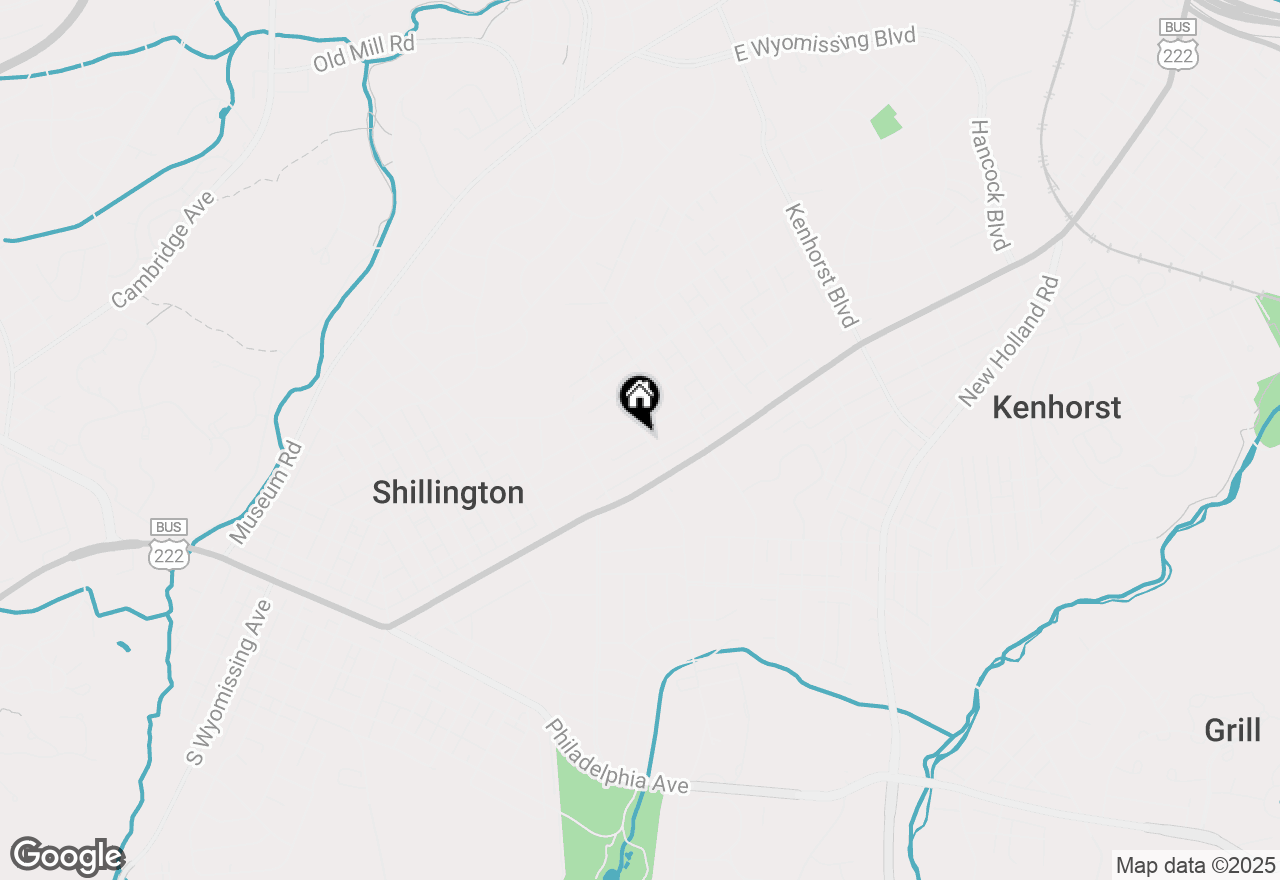 Map of 540 Gregg Street, Shillington, PA 19607