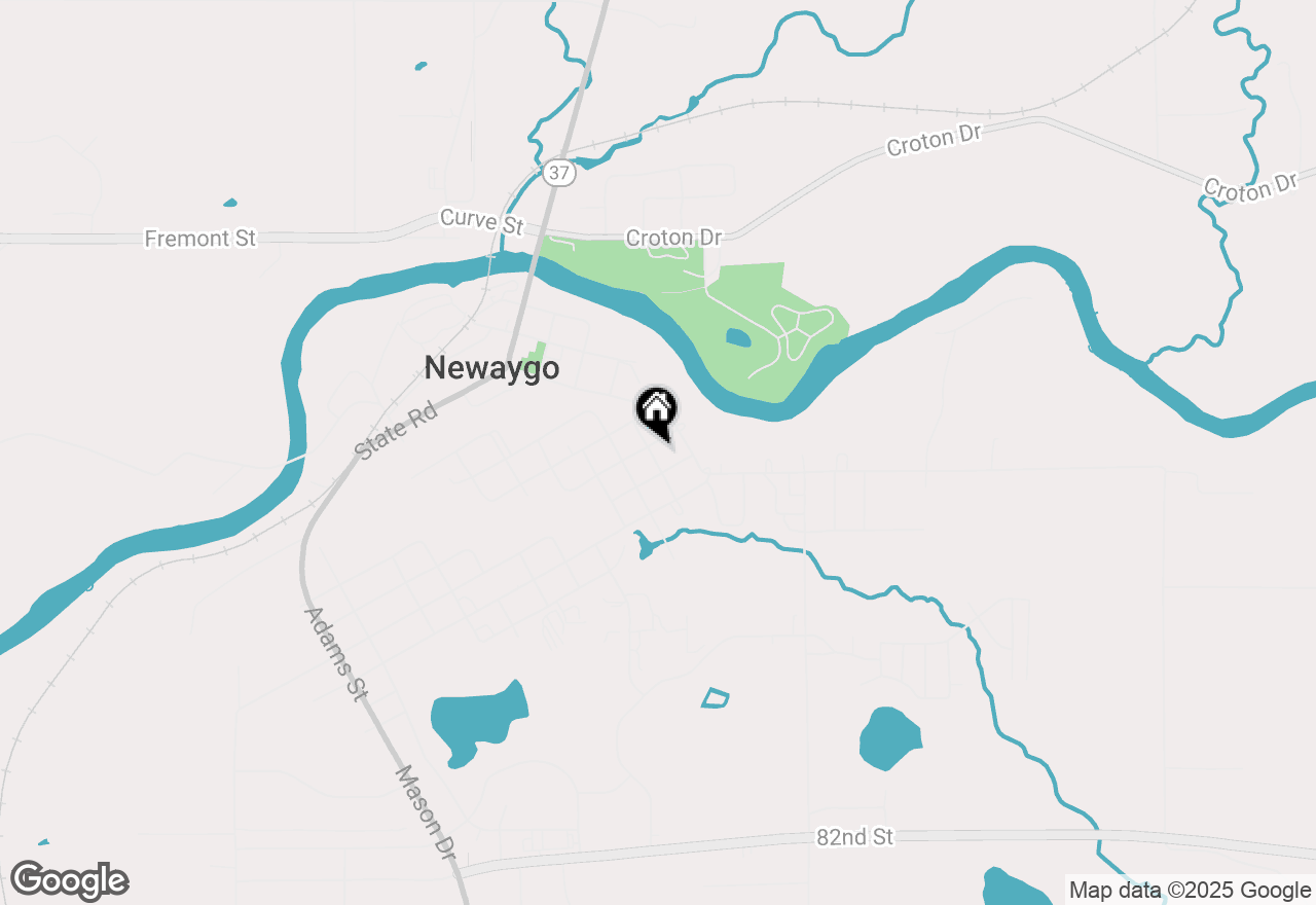 Map of 244-248 S John Street, Newaygo, MI 49337