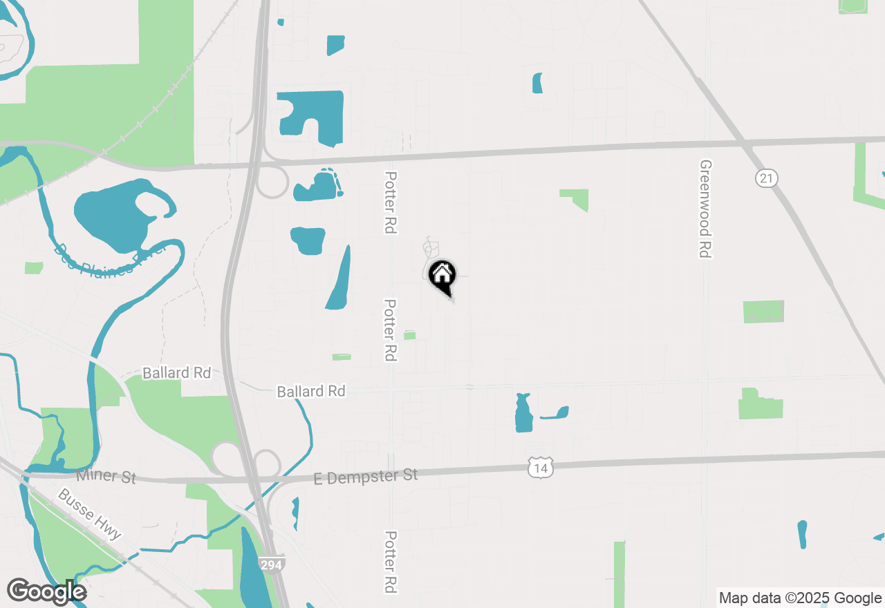 Map of (Address confidential), Des Plaines, Illinois 60016