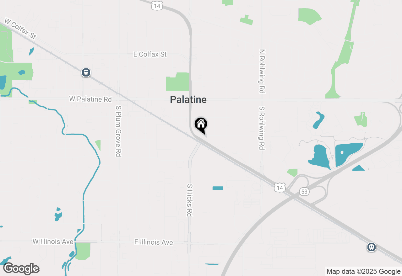 Map of 436 E Northwest Highway #210, Palatine, IL 60074