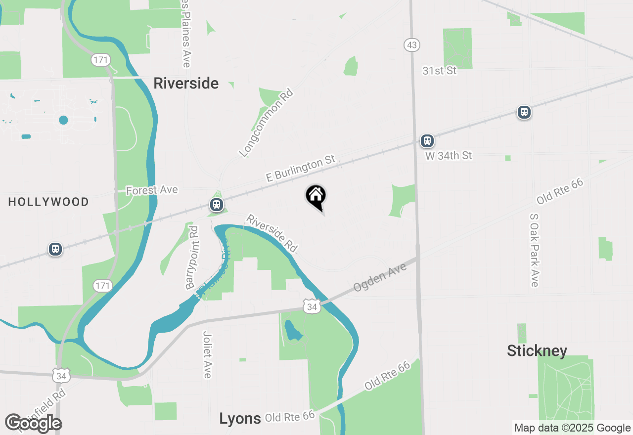 Map of 192 Gage Road, Riverside, IL 60546