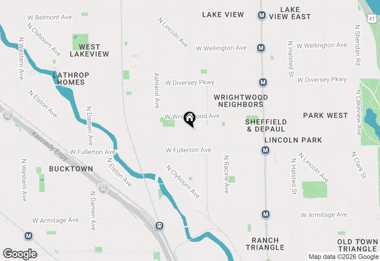 Map of 2506 N Southport Avenue #1, Chicago, IL 60614