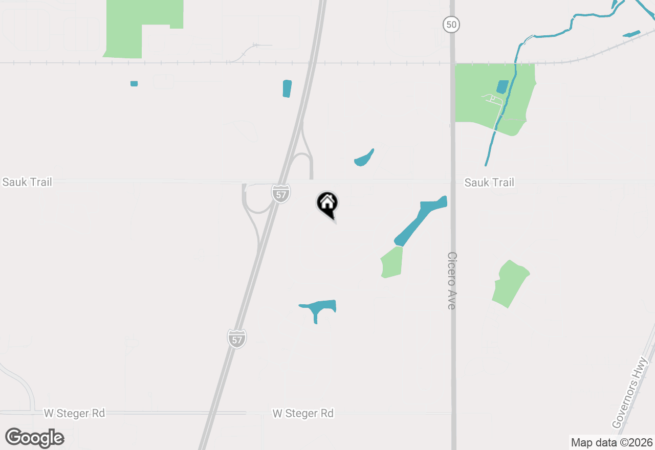 Map of 22417 Riverside Drive, Richton Park, IL 60471