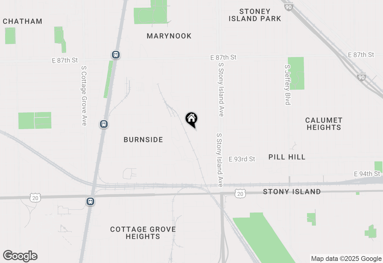 Map of 9116 S Dante Avenue, Chicago, IL 60619