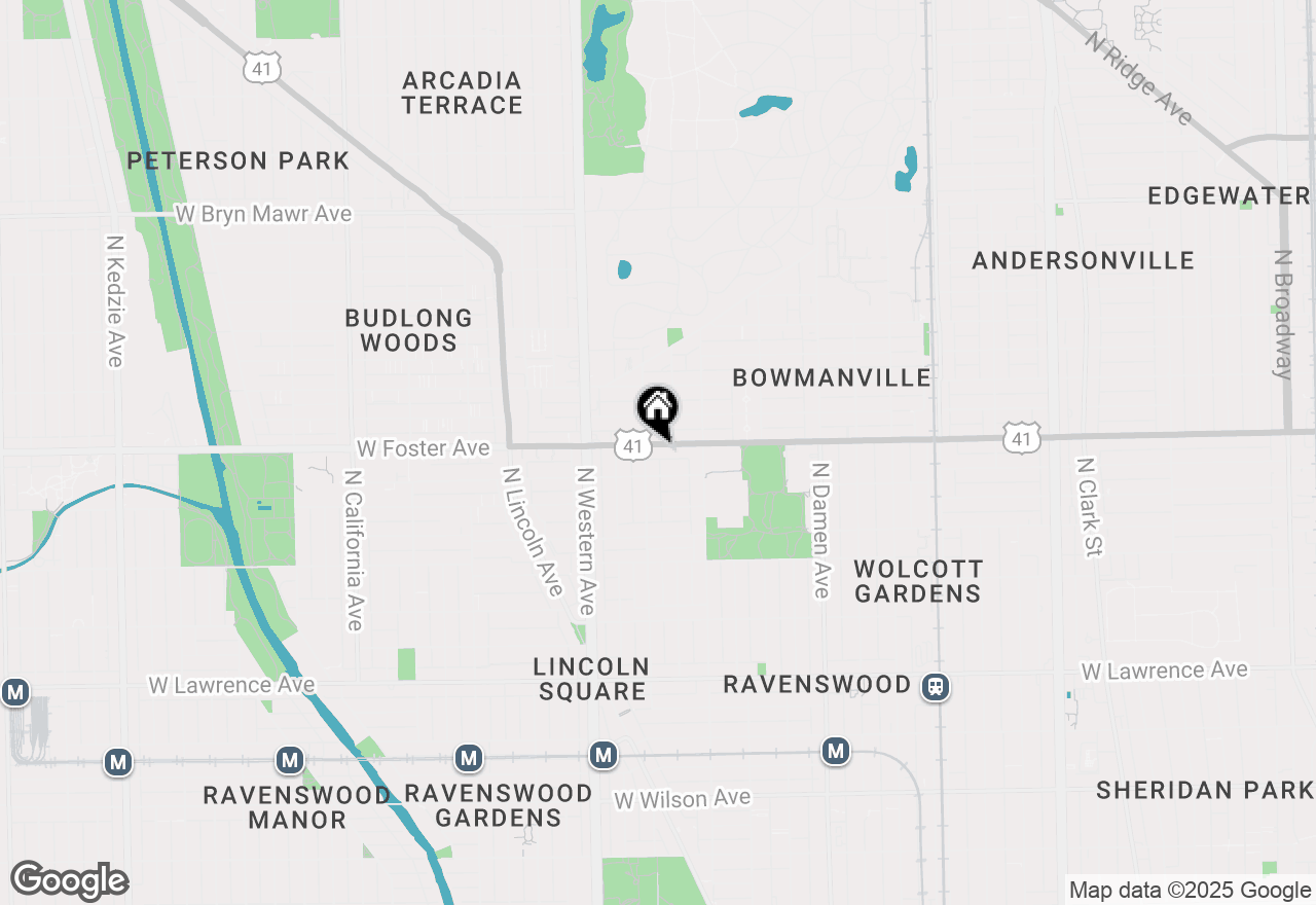 Map of 2249 W Foster Avenue #2, Chicago, IL 60625