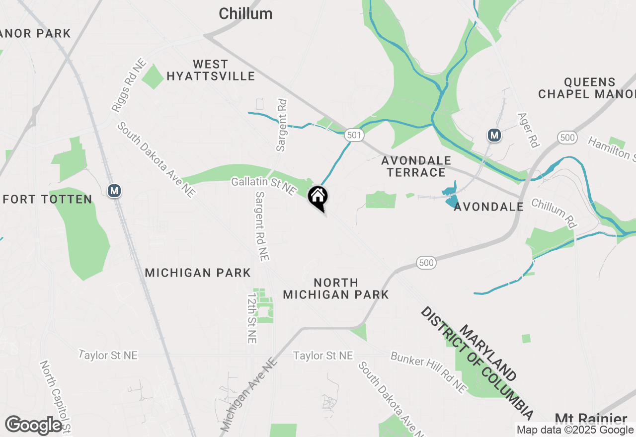 Map of 1516 Gallatin Place Ne, Washington, DC 20017