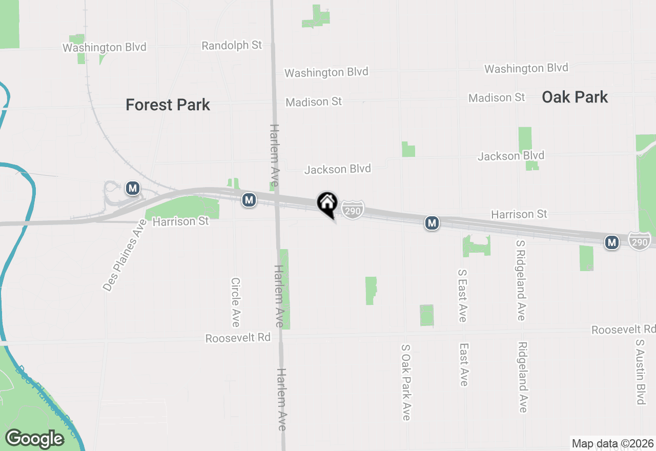 Map of 908 Wenonah Avenue, Oak Park, IL 60304