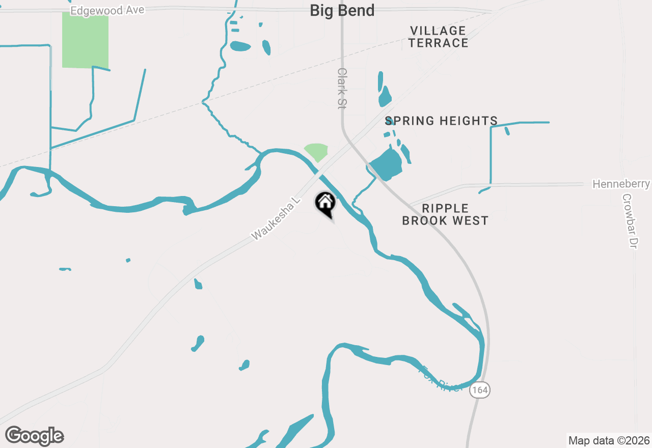 Map of S94W23075 Meadow View Ln, Big Bend, WI 53103