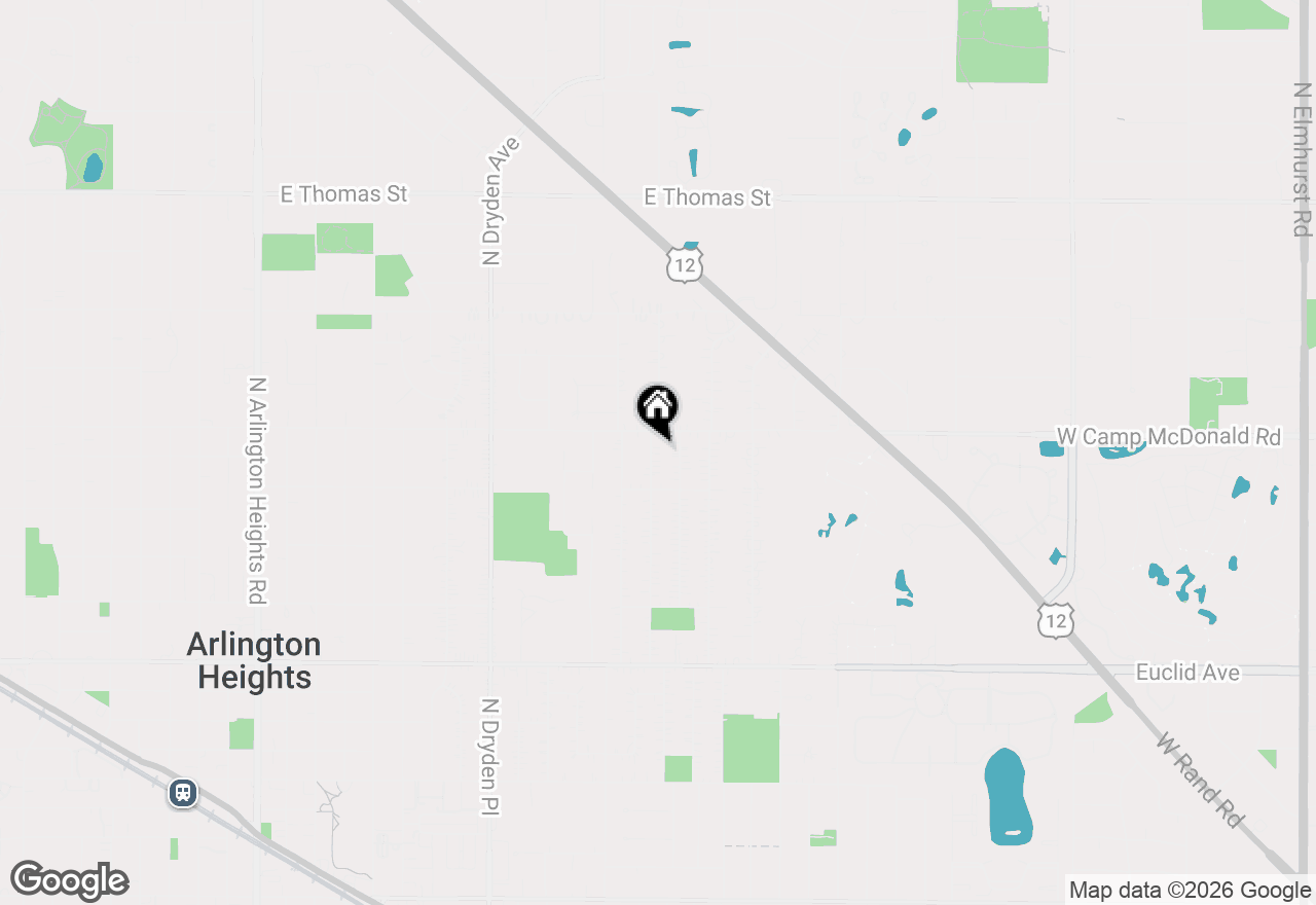 Map of 1027 N Wilshire Lane, Arlington Heights, IL 60004