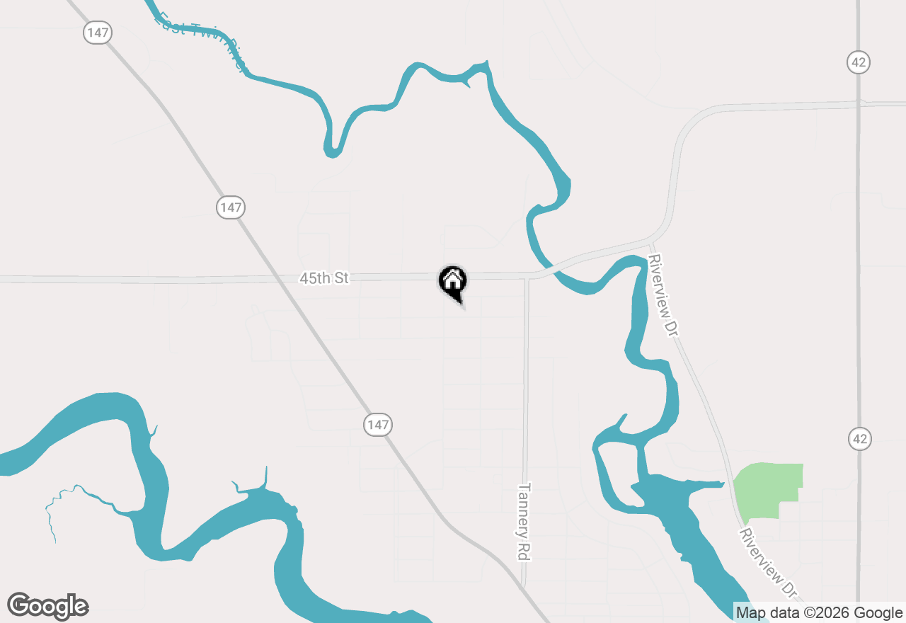 Map of 2532 43rd St, Two Rivers, WI 54241