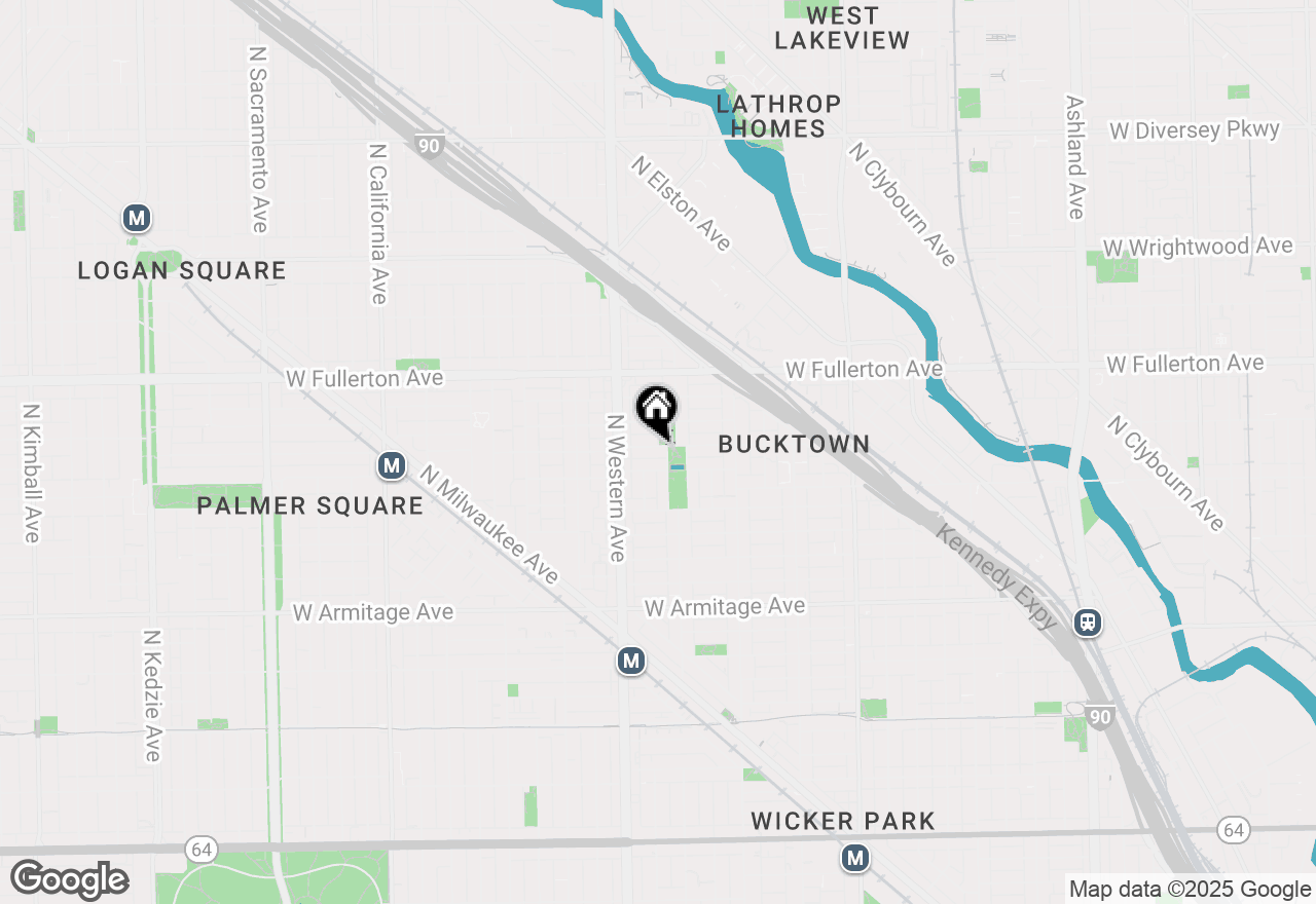 Map of 2321 W Lyndale Street #1, Chicago, IL 60647