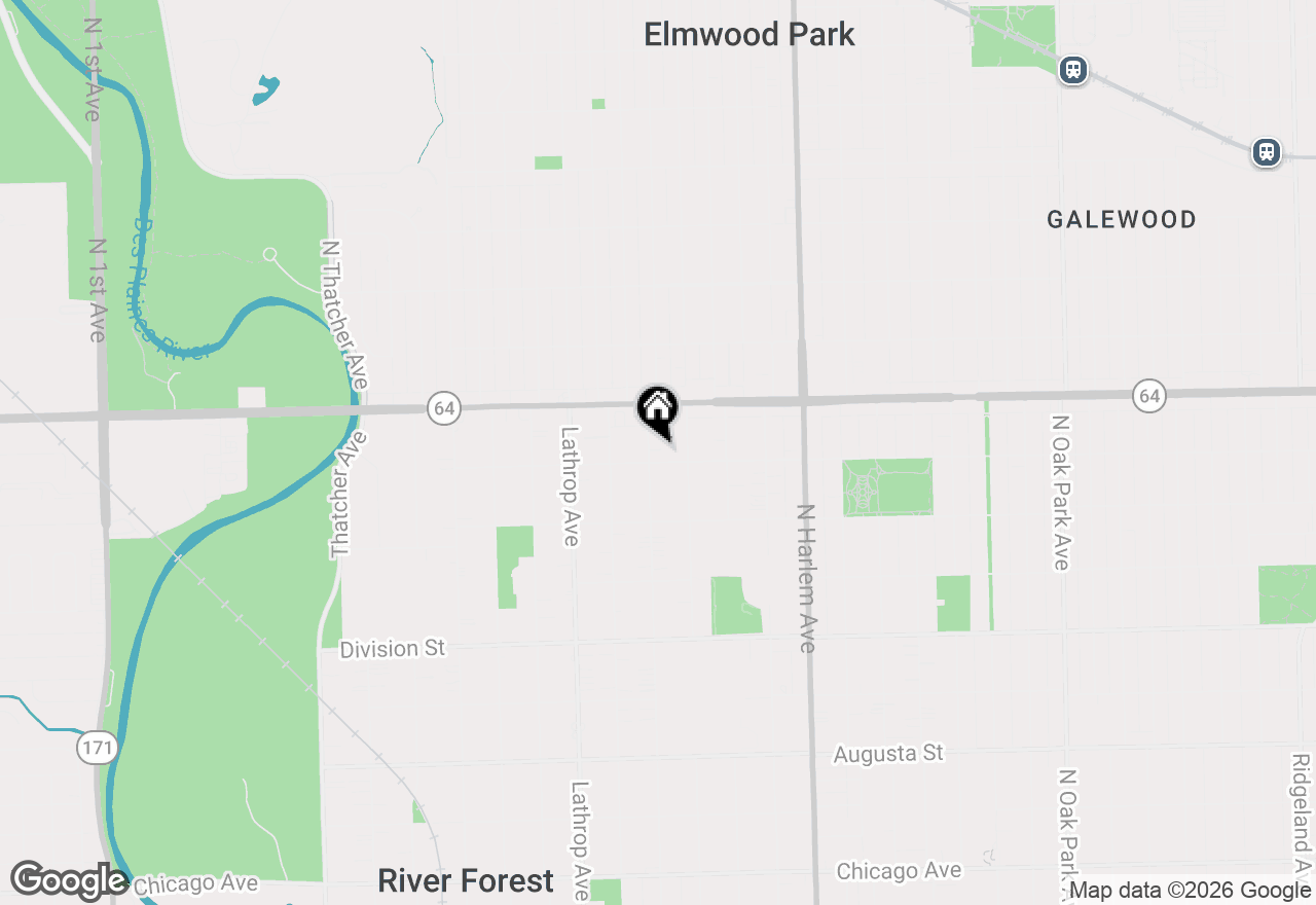 Map of 1503 Monroe Avenue, River Forest, IL 60305
