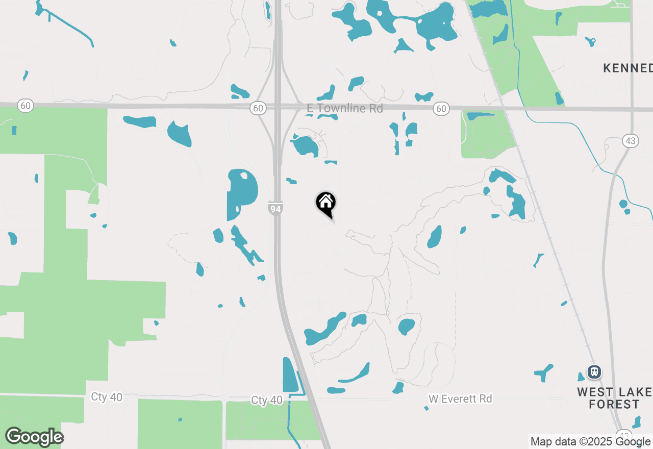 Map of 2150 W Saunders Road, Lake Forest, IL 60045
