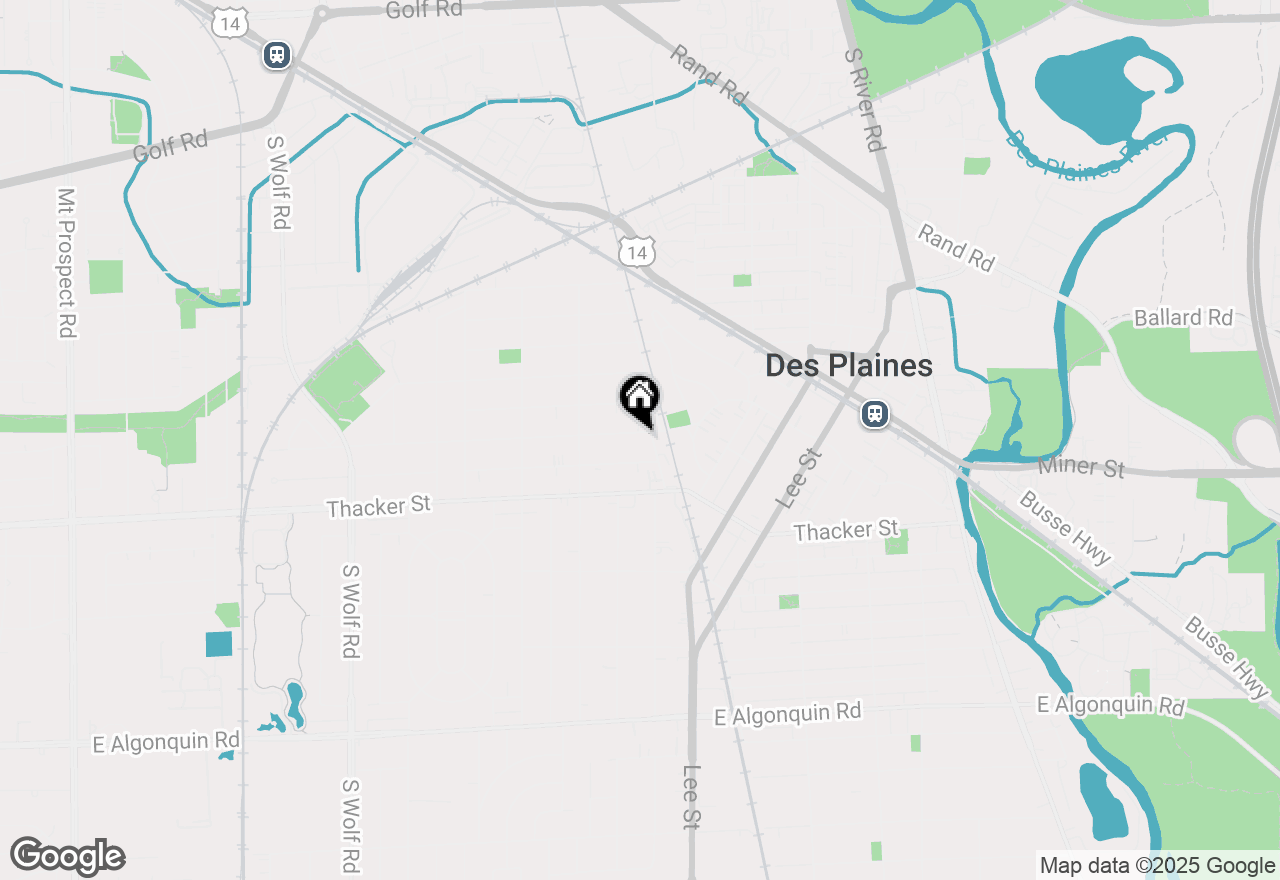 Map of 1107 E Prairie Avenue, Des Plaines, IL 60016