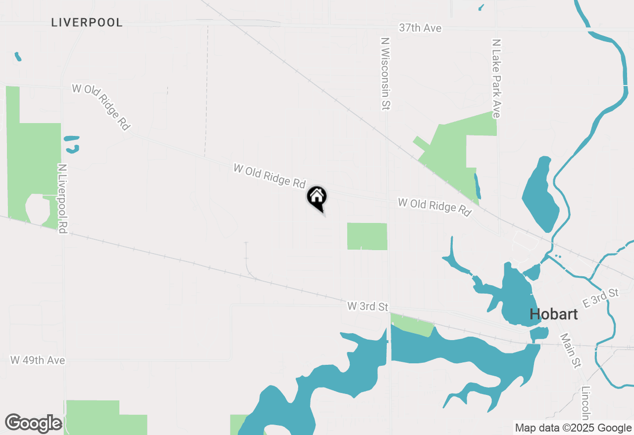 Map of 1234 W Home Avenue, Hobart, IN 46342