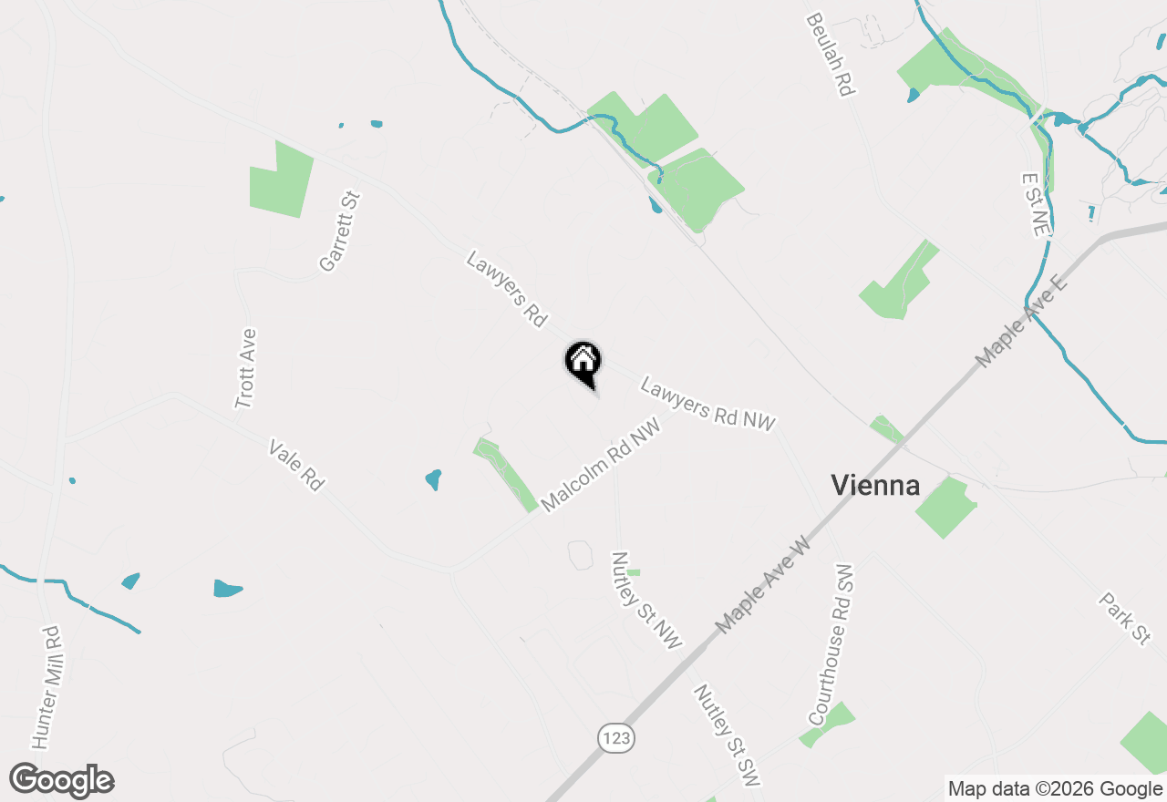 Map of 519 Woodland Court Nw, Vienna, VA 22180