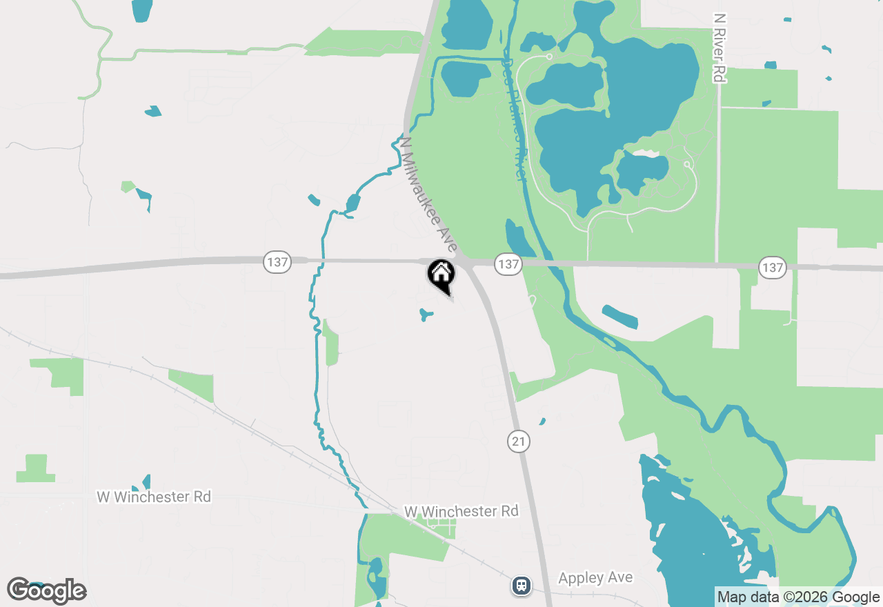 Map of 137 Yorktown Court, Libertyville, IL 60048