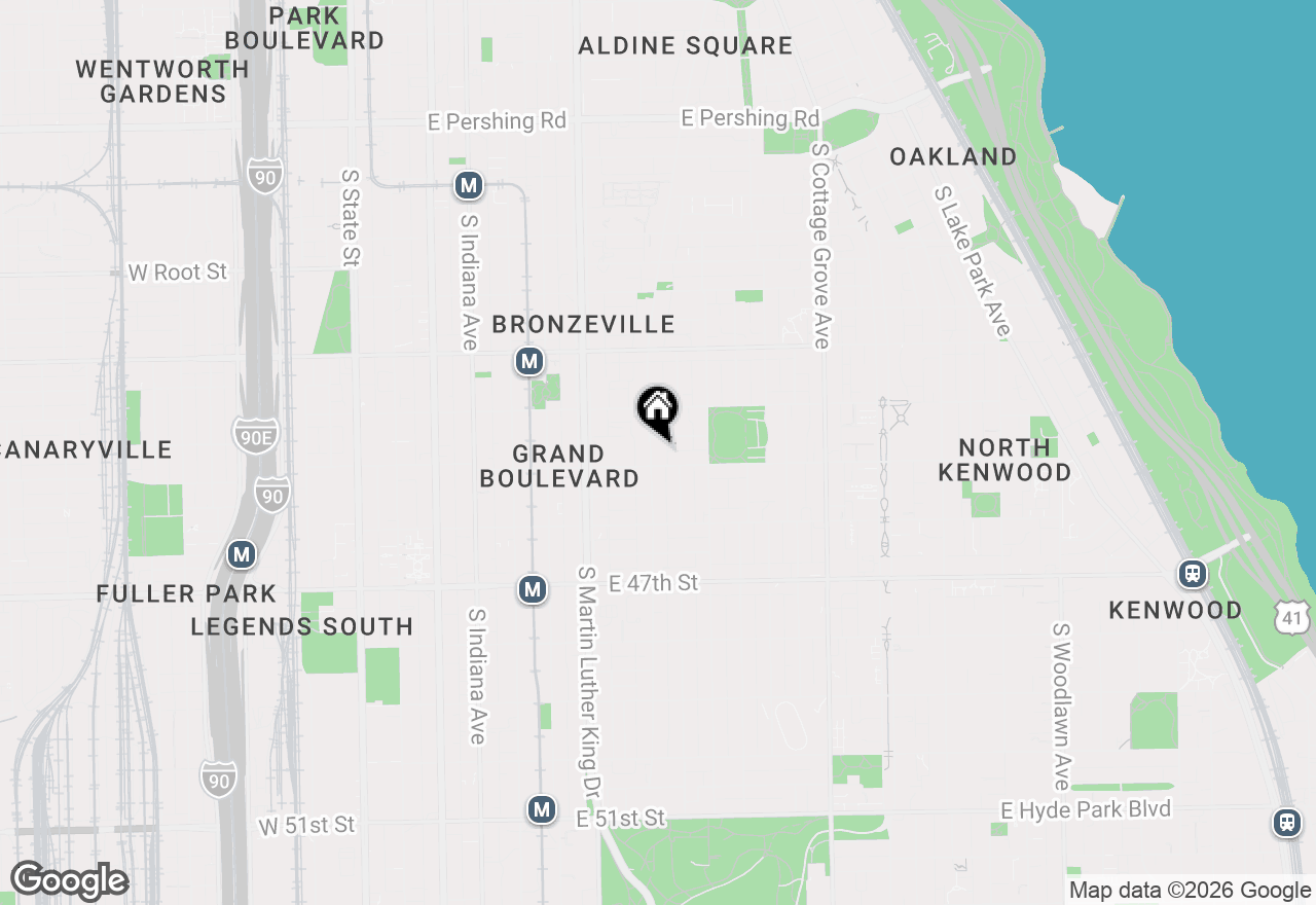 Map of 4447 S Vincennes Avenue #2, Chicago, IL 60653