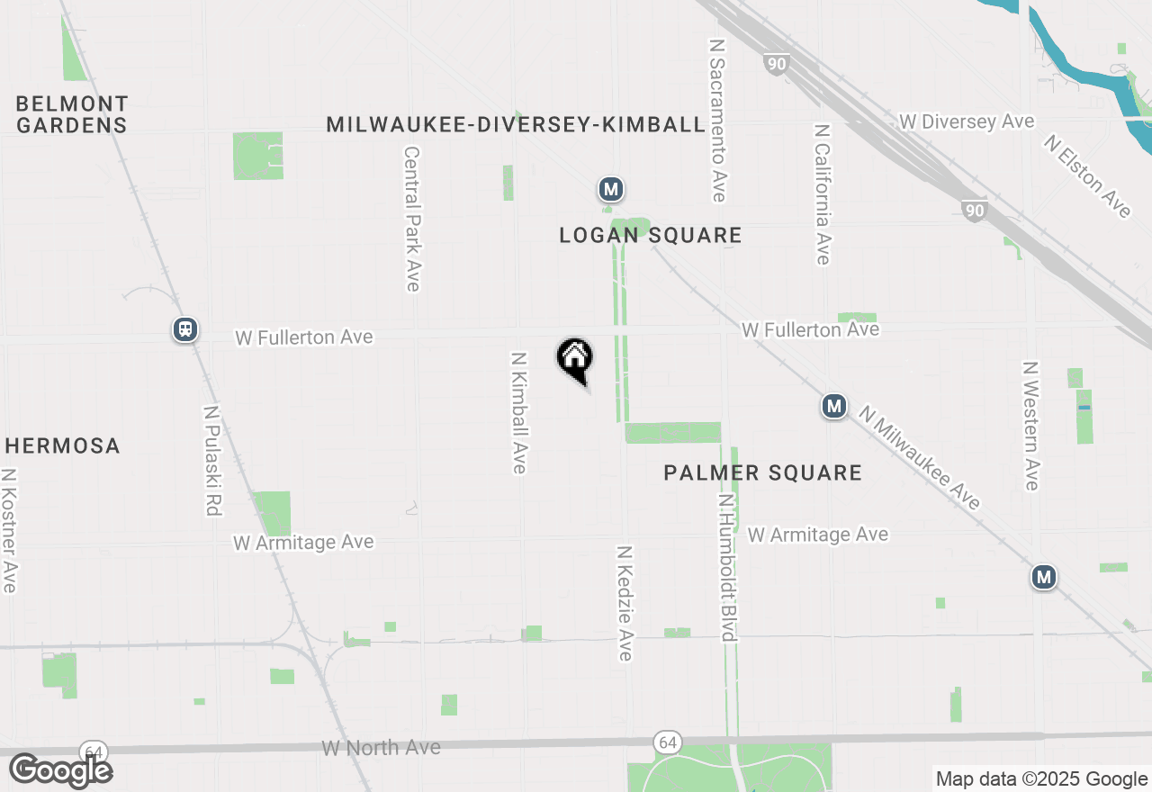 Map of 2242 N Sawyer Avenue, Chicago, IL 60647