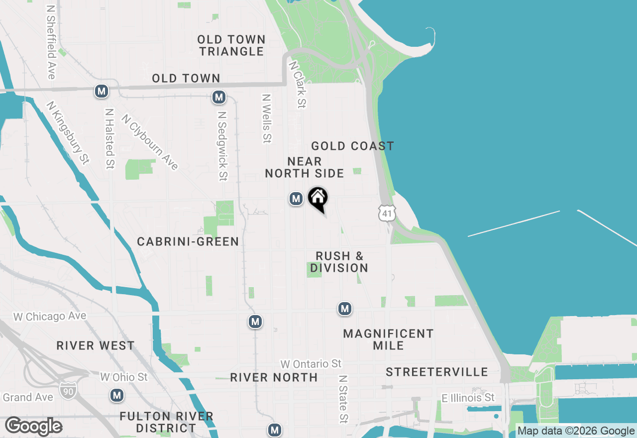 Map of (Address confidential), Chicago, Illinois 60610