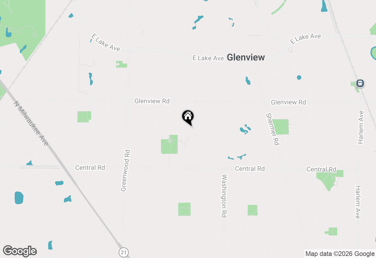 Map of 818 Prairie Lawn Road, Glenview, IL 60025
