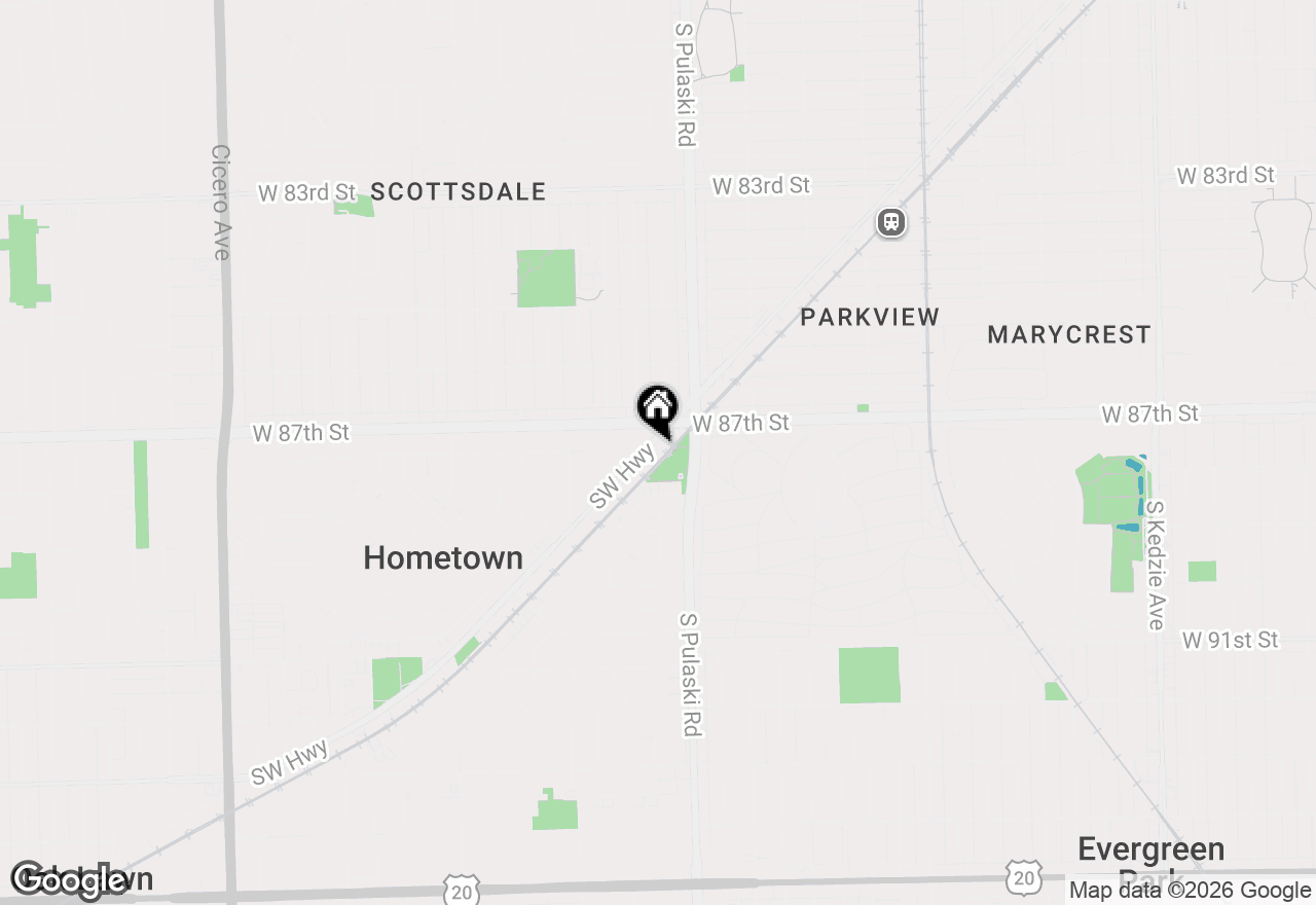 Map of 4065 Southwest Highway, Hometown, IL 60456