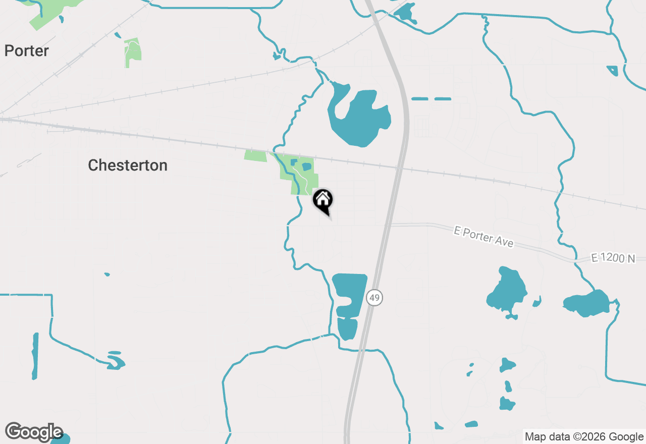 Map of 303 E Porter Avenue, Chesterton, IN 46304