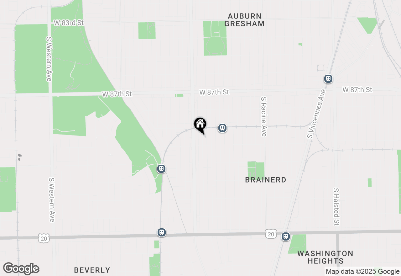 Map of 8934 S Justine Street, Chicago, IL 60620