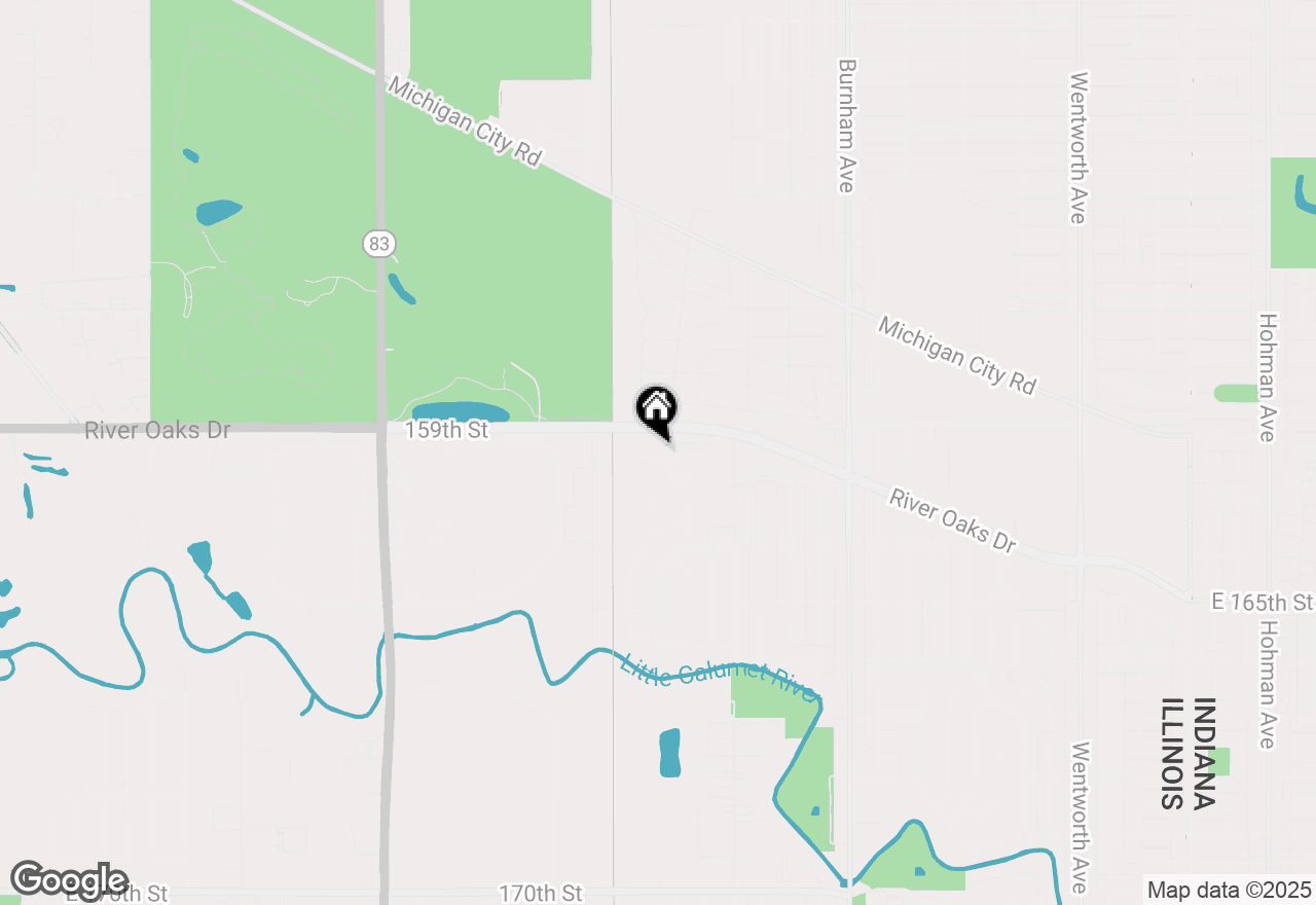 Map of 926 Williams Street, Calumet City, IL 60409