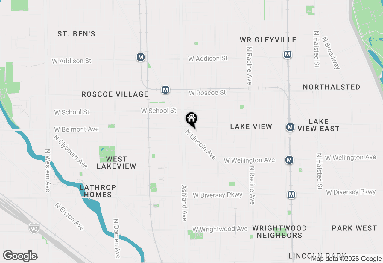 Map of 3151 N Lincoln Avenue #514, Chicago, IL 60657