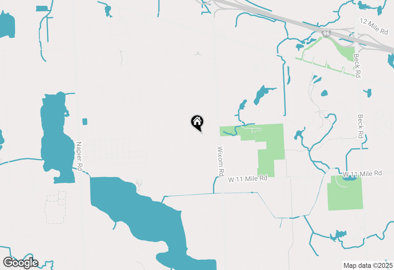 Map of 26497 Crestwood Drive, Novi, MI 48374