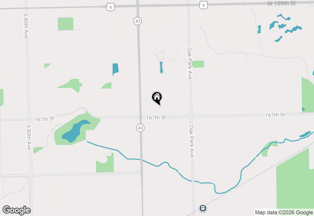 Map of 7100 Laverne Lane #9, Tinley Park, IL 60477