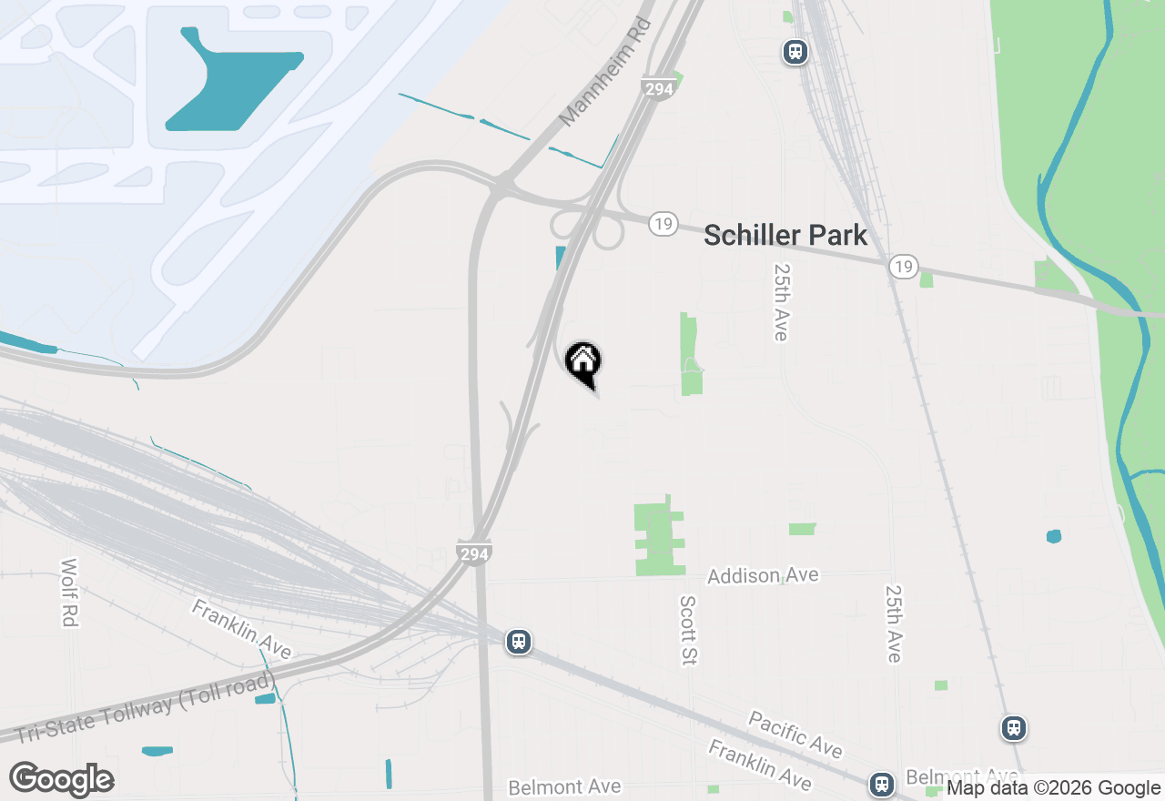 Map of 10154 Hartford Court #3A, Schiller Park, IL 60176