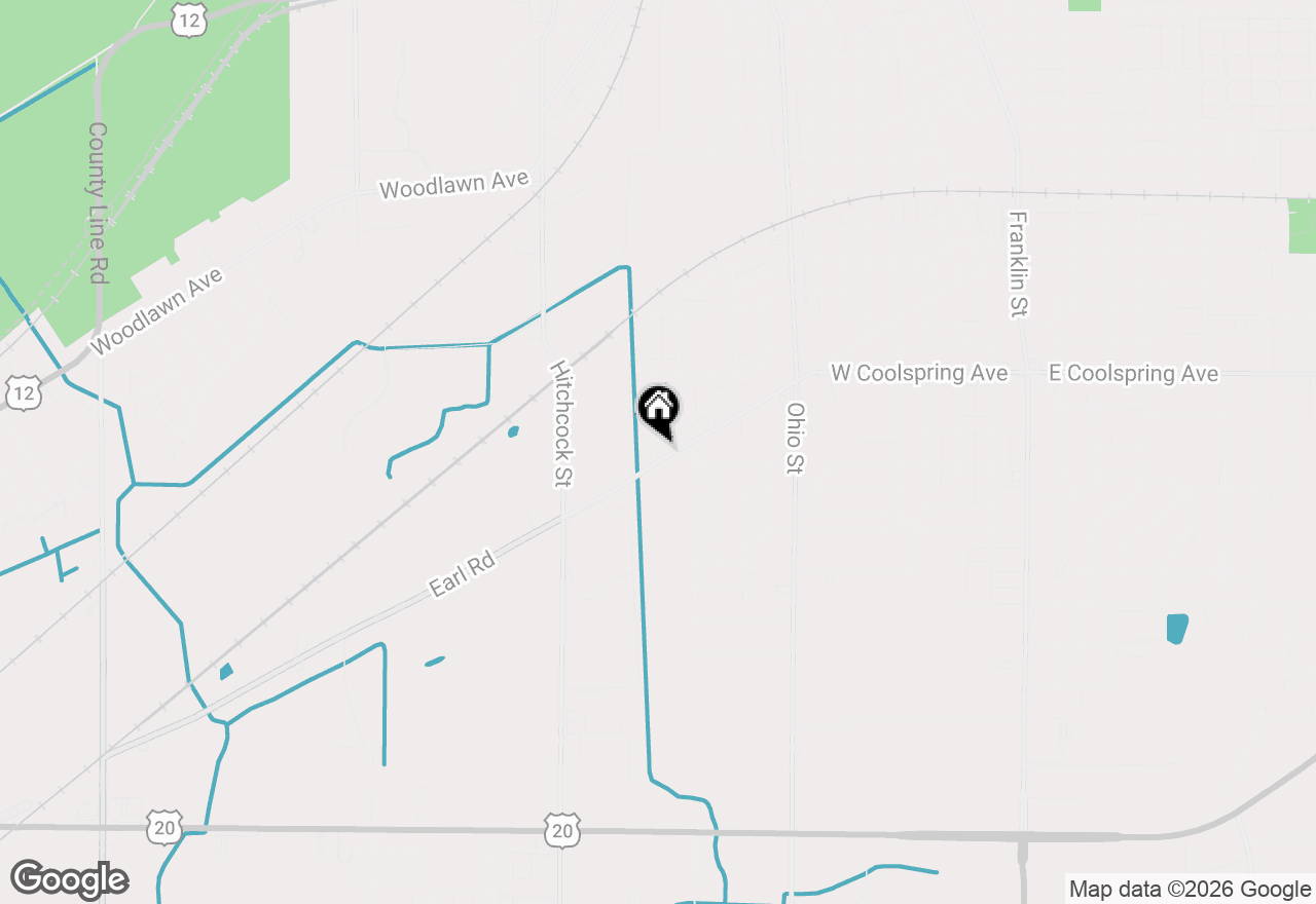Map of 1417 Earl Road, Michigan City, IN 46360