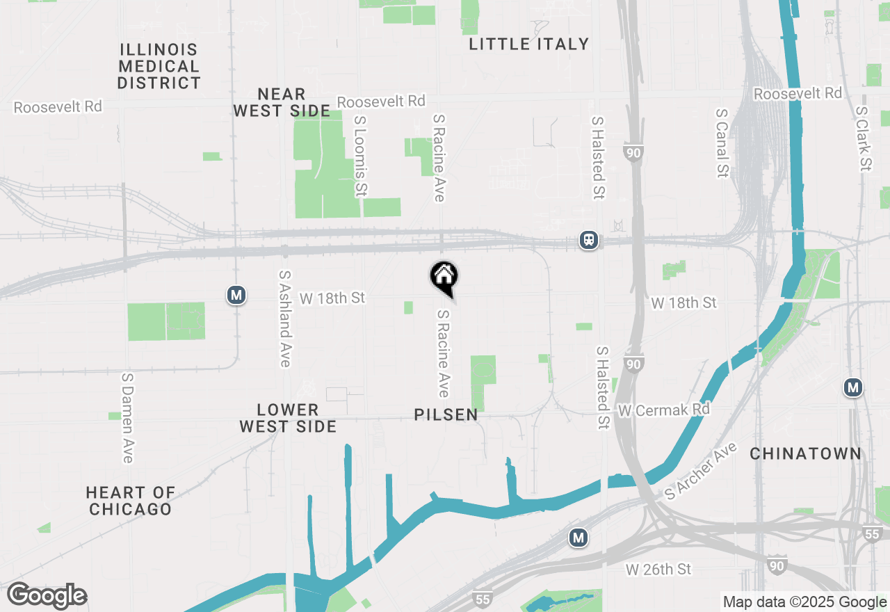 Map of 1831 S Racine Avenue, Chicago, IL 60608